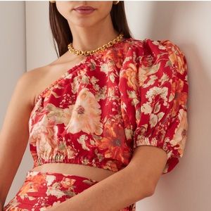 Posse “Red‎ Floral Raquel Top”